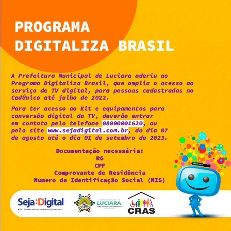 Prefeitura de Luciara adere ao Programa Digitaliza Brasil